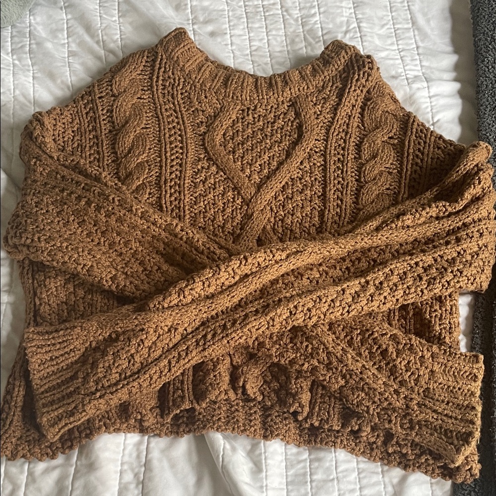 EUC Free people cableknit sweater